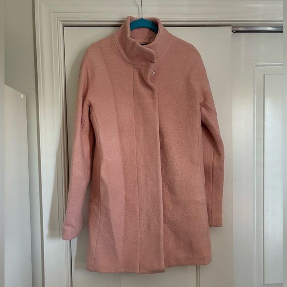 Express womens baby pink peacoat coat xs - Picture 2 of 7